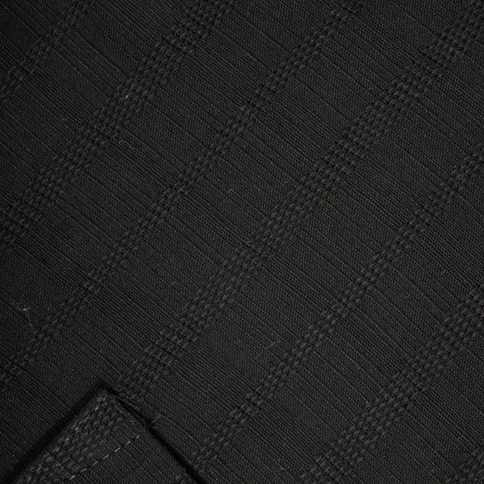 Black Colour Vertical Stripe Textured Jacquard Shirt for Men - Punekar Cotton