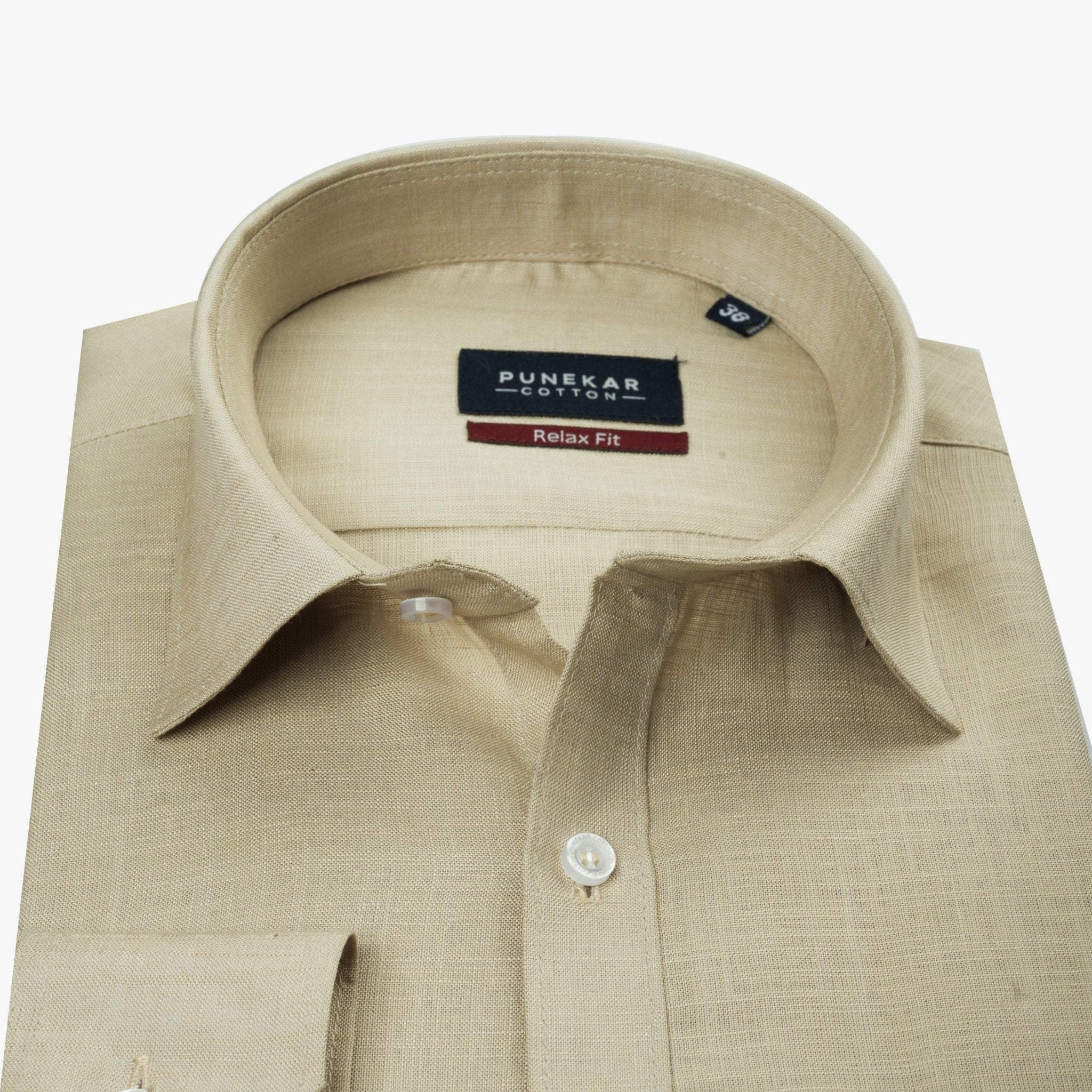 Font Color Lyocell Cotton Shirt For Men - Punekar Cotton