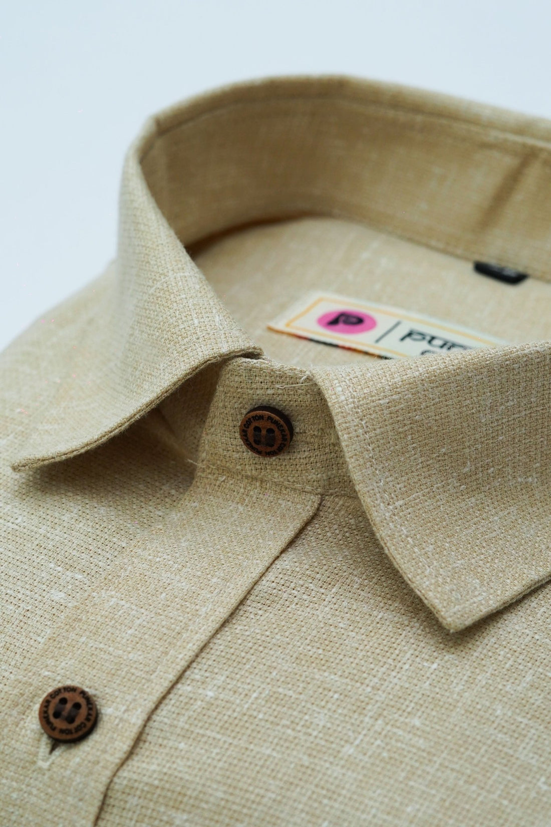 Punekar Cotton Multi Color Cotton Linen Formal Shirt for Men&