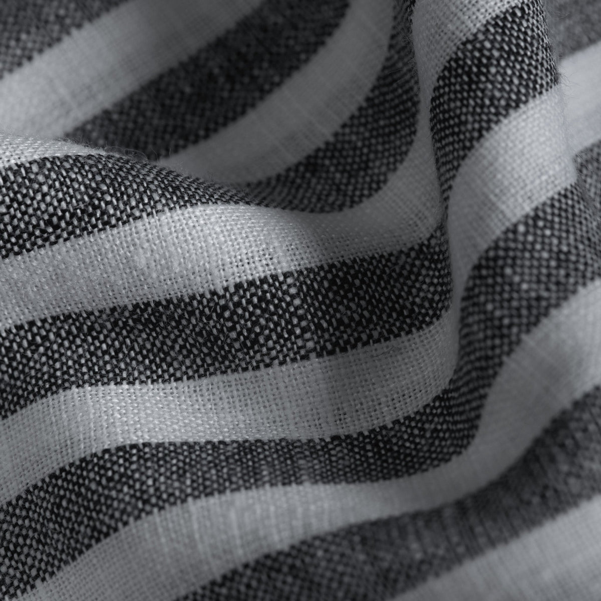 Ash Grey Vertical Stripes Cotton Linen Shirt for Men - Punekar Cotton