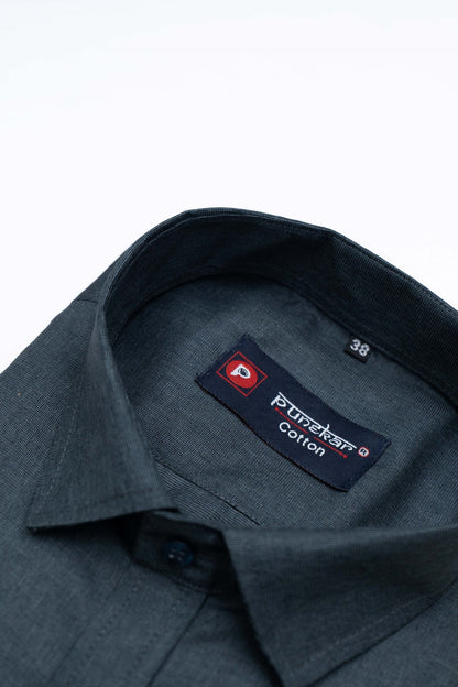 Black Color Polyester Shirt For Men
