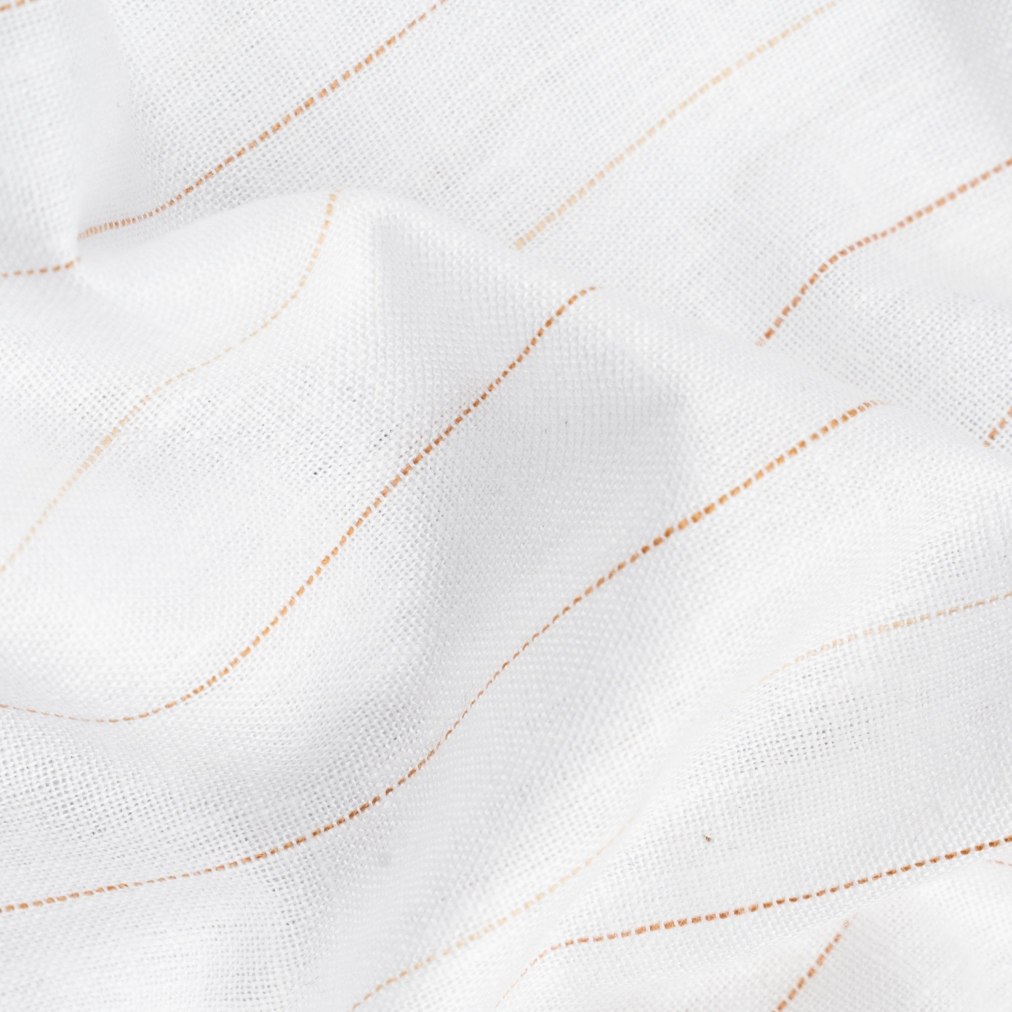 Brown White Colour Cotton Linen Lining Shirt For Men - Punekar Cotton