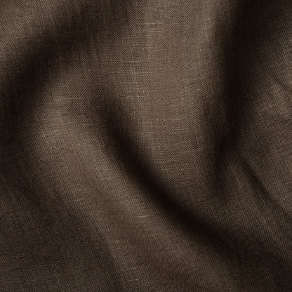 Dark Brown 60Lea Pure Linen Shirt For Men - Punekar Cotton