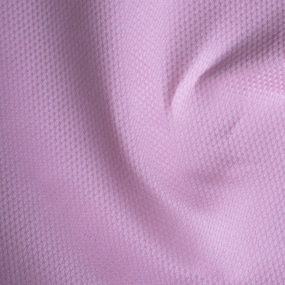 Powder Pink MattMini Textured Cotton Tencel Shirt For Men