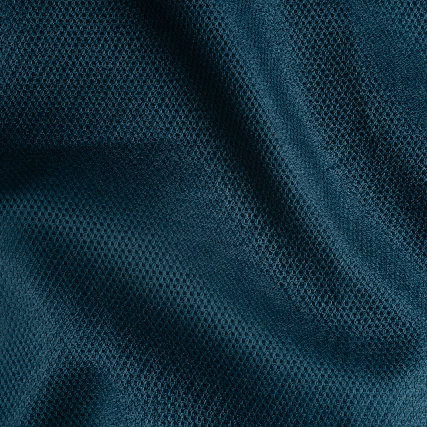Peacock Blue Softweave Cotton Tencel Textured Shirt For Men
