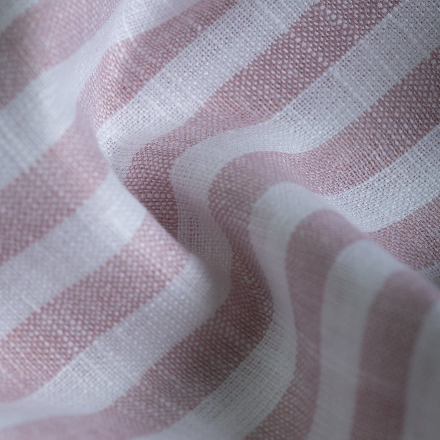 Light Pink Vertical Stripes Cotton Linen Shirt for Men - Punekar Cotton