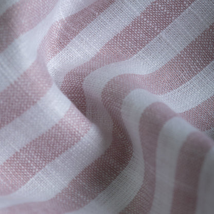 Light Pink Vertical Stripes Cotton Linen Shirt for Men - Punekar Cotton