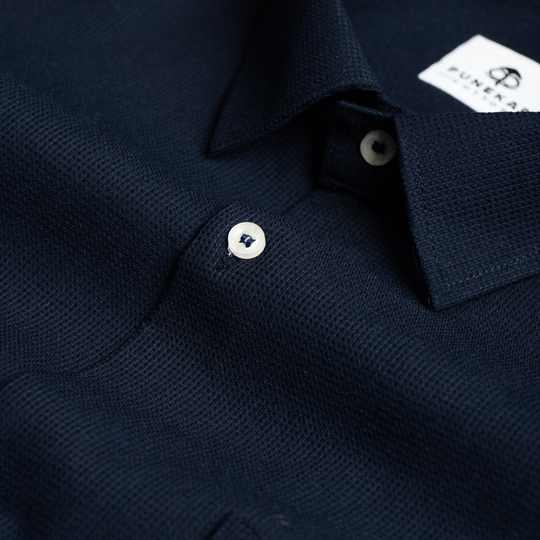 Navy Blue Color Waffle Texture Cotton Shirt For Men - Punekar Cotton