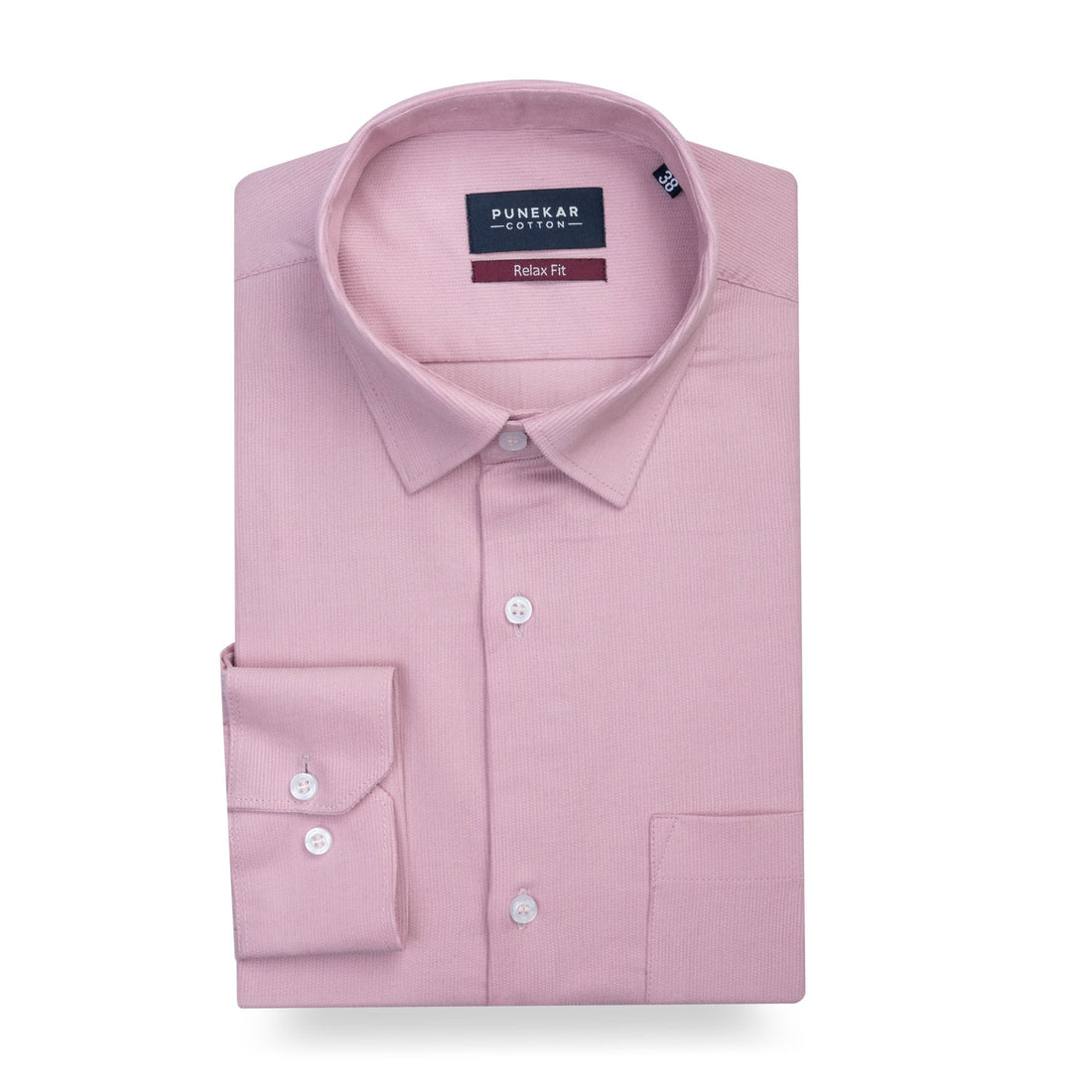 Pink Color Corduroy Shirt For Men - Punekar Cotton