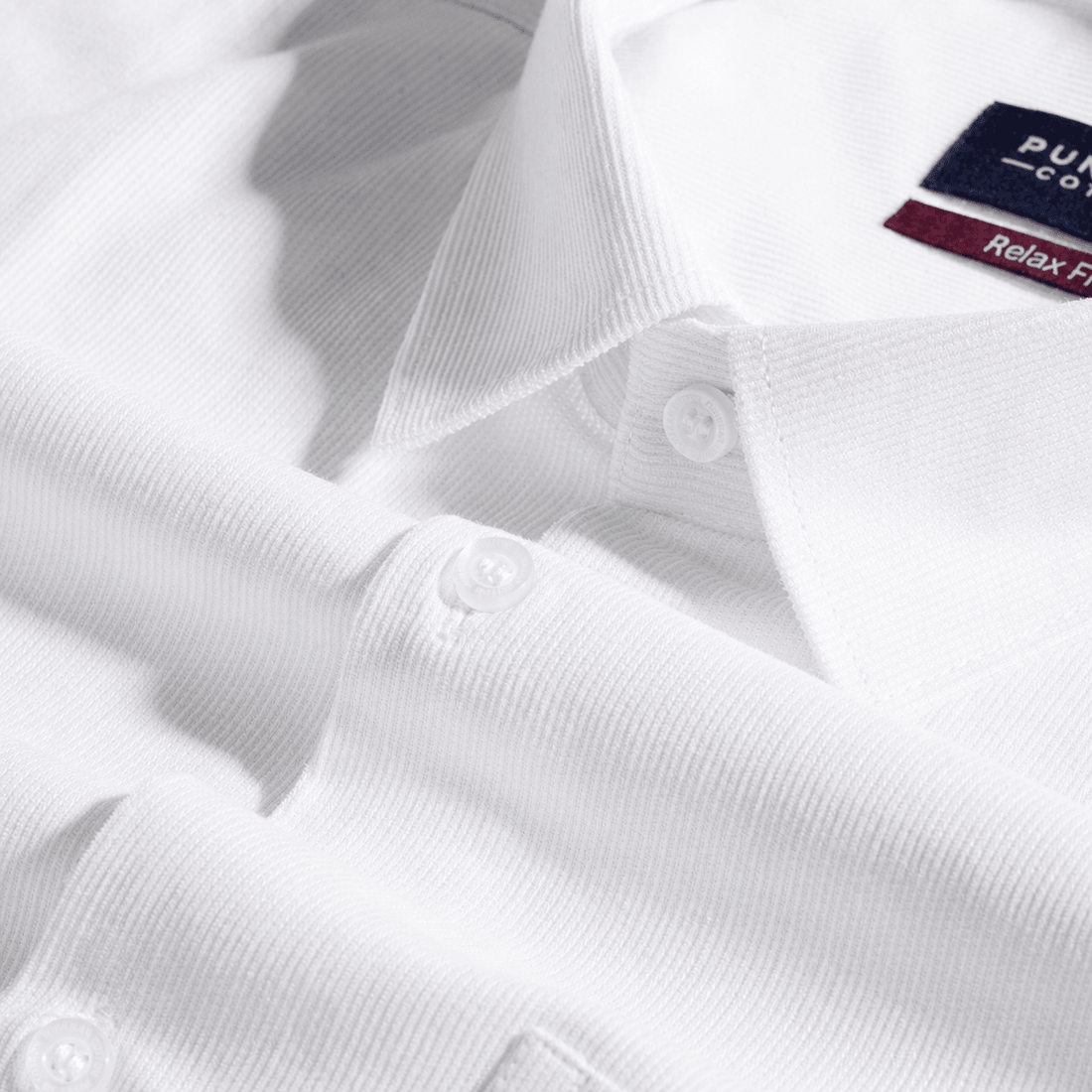 White Color Corduroy Shirt For Men - Punekar Cotton