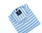 Blue Color Stand Collar Strips Shirts For Men - Punekar Cotton