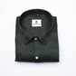 Dark Mehndi Color Pure Cotton Wide Stripe Shirt For Men - Punekar Cotton