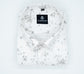 Grey White Color Floral Printed Shirt For Men - Punekar Cotton