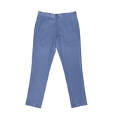 Light Blue color check blend cotton pant for men - Punekar Cotton