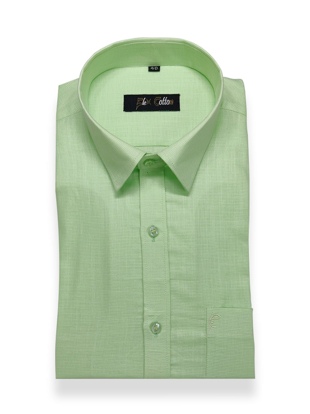 Light Green Color Casa Linen Shirt For Men&