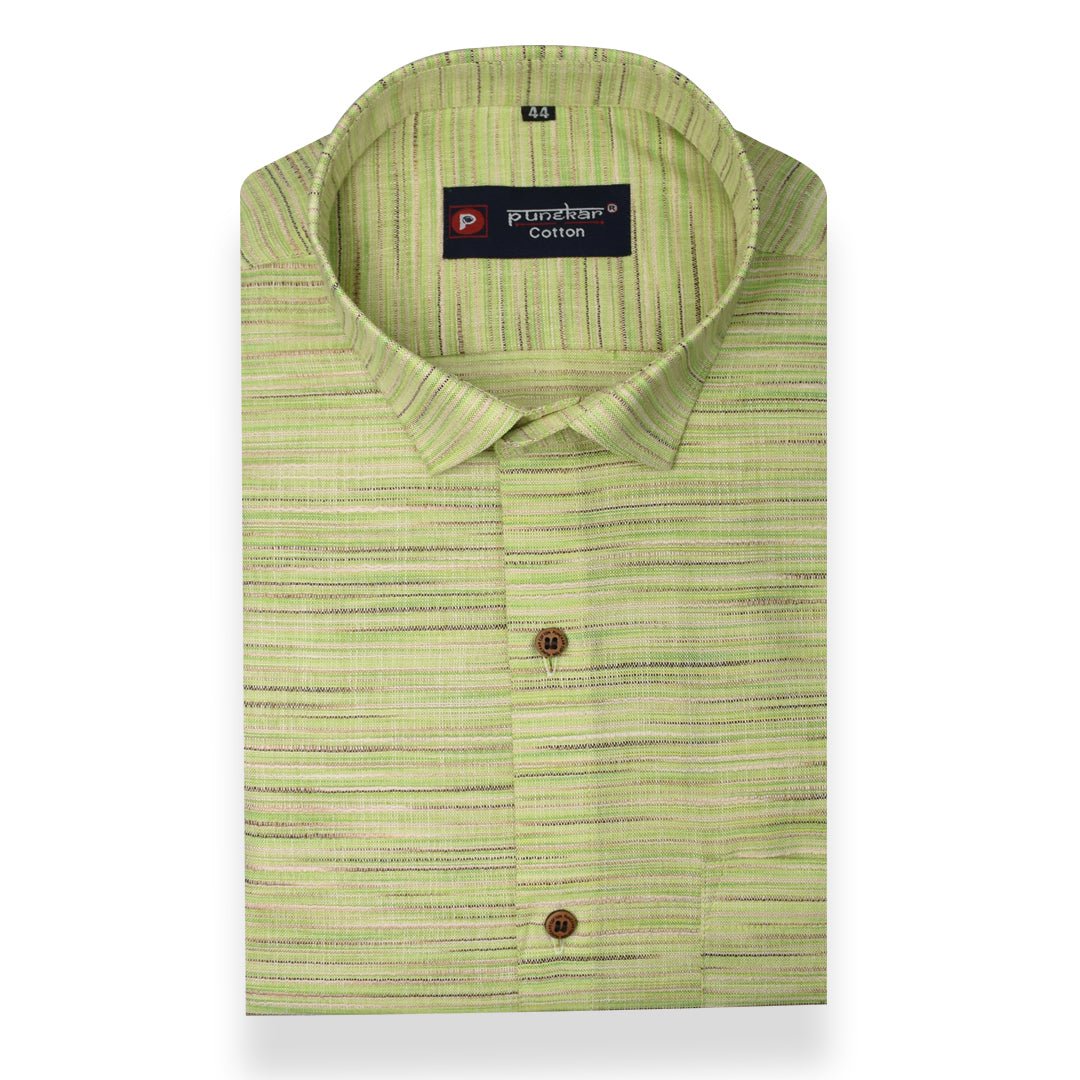 Light Green Color Handmade Shirt For Men&