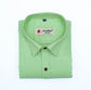 Punekar Cotton Light Greenish Color Cotton Linen Formal Shirt for Men's.