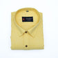 Punekar Cotton Yellow Color Cotton Linen Formal Shirt for Men's.