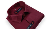 Maroon Color Pure Cotton Wide Stripes Shirt For Men - Punekar Cotton