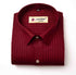 Maroon Color vertical Cotton stripe Shirt For Men - Punekar Cotton
