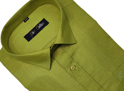 Mehendi Color Casa Linen Shirt For Men&