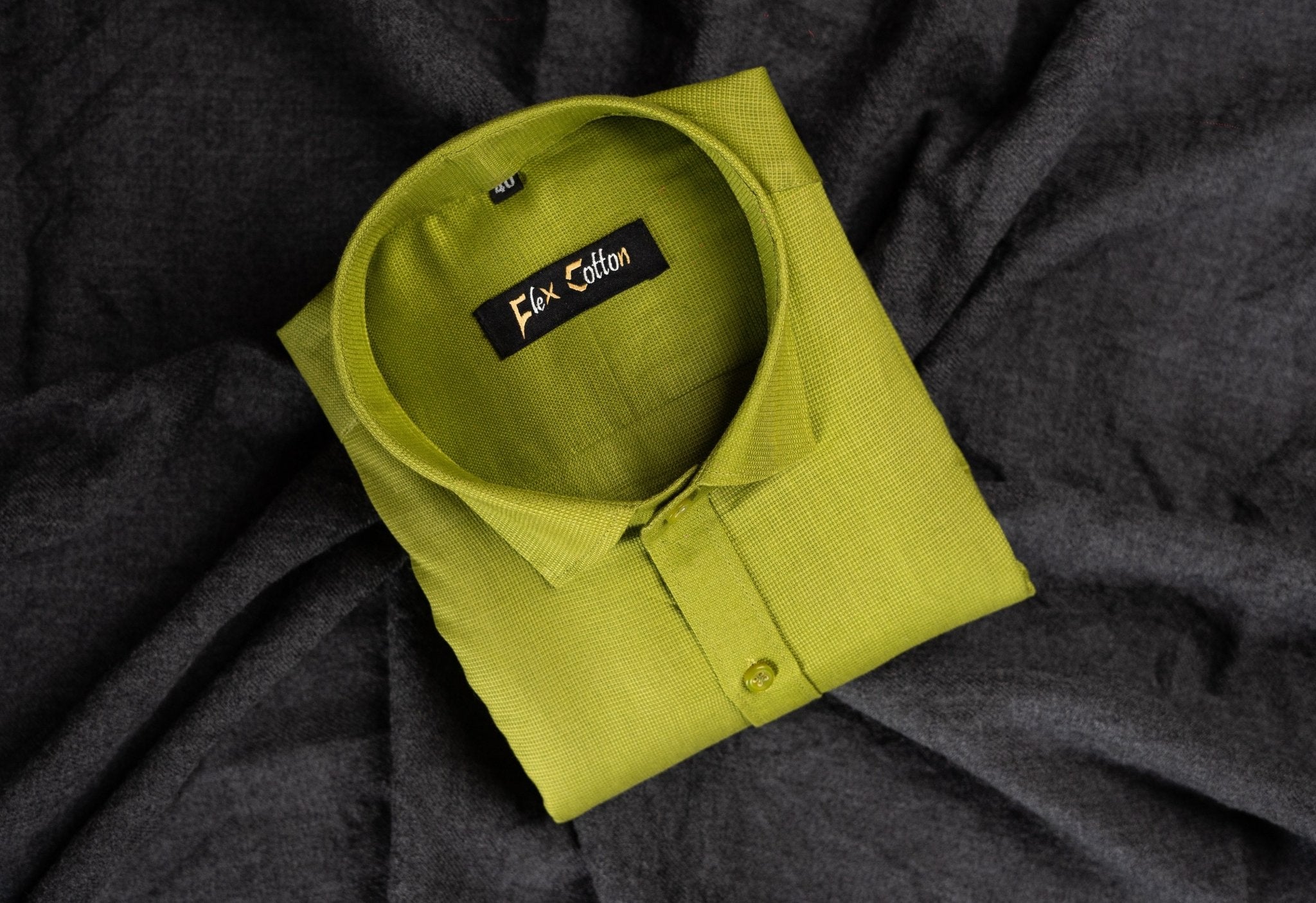 Mehendi Color Casa View Linen Shirt For Men&