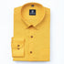 Mustered Yellow Color Linen Formal Shirts For Men - Punekar Cotton