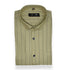 Olive Green Color Lining Cotton Shirt For Men - Punekar Cotton