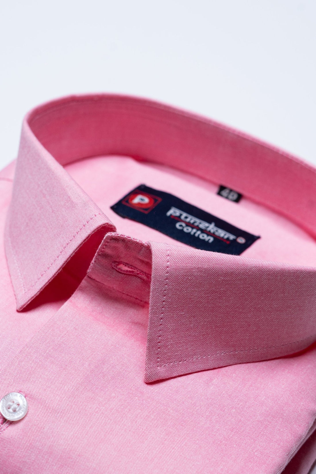 Pink Color Satin Cotton Shirt For Men - Punekar Cotton