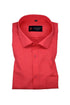 Punekar Cotton Bright Red Rich Cotton Formal Shirt For Men's - Punekar Cotton
