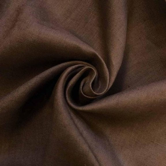 Punekar Cotton Brown Color Pure Linen Unstitched Fabric for Men Shirt and Kurta&