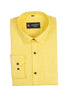 Punekar Cotton Dark Yellow Color Linning Criss Cross Woven Cotton Shirt for Men&