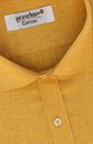 Punekar Cotton Golden Color Cotton Linen Formal Shirt for Men's. - Punekar Cotton