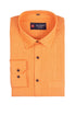 Punekar Cotton Light Orange Color Linning Criss Cross Woven Cotton Shirt for Men's. - Punekar Cotton
