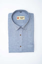 Punekar Cotton Men's Formal Handmade Grey Color Shirt for Men's. - Punekar Cotton