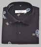 Punekar Cotton Printed Solid Black Color Pure Cotton Handmade Shirt For Men's. - Punekar Cotton