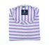 Purple Color Stand Collar Strips Shirts For Men - Punekar Cotton