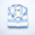 Sky Blue Color Pure Cotton Stripe Shirt For Men - Punekar Cotton