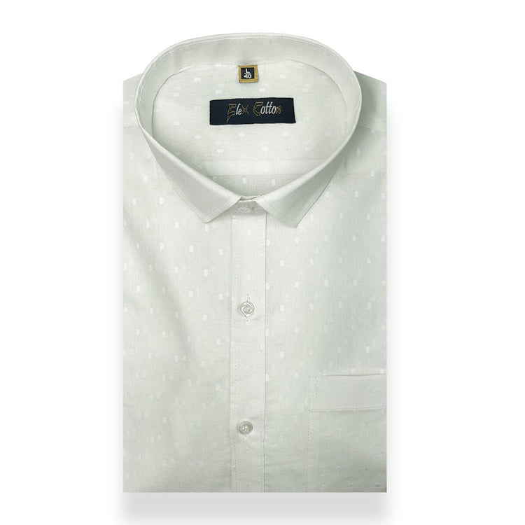White Color 100% Cotton Lawn Finish Shirt For Men - Punekar Cotton